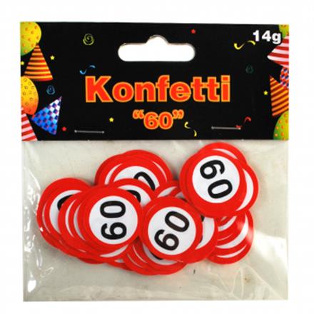 Tischkonfetti 60. Geburtstag