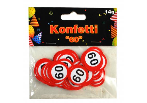 Tischkonfetti 60. Geburtstag