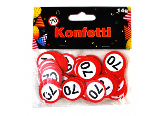 Tischkonfetti 70. Geburtstag