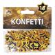 Tischkonfetti gold 18. Geburtstag