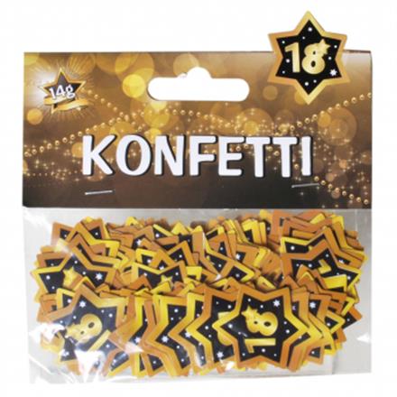 Tischkonfetti gold 18. Geburtstag