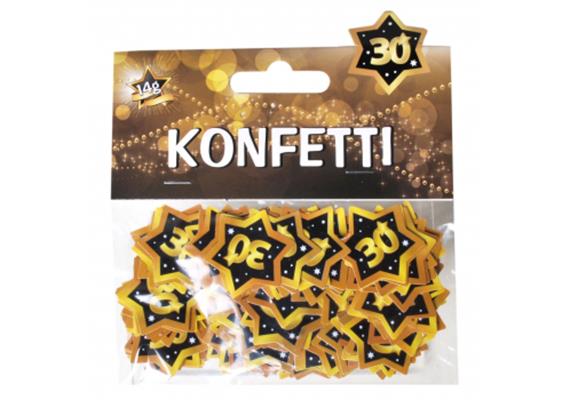 Tischkonfetti gold 30. Geburtstag