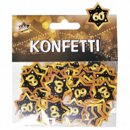 Tischkonfetti gold 60. Geburtstag