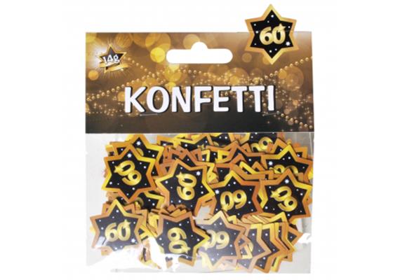 Tischkonfetti gold 60. Geburtstag