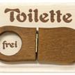 Toiletten Holzschild | Bild 1