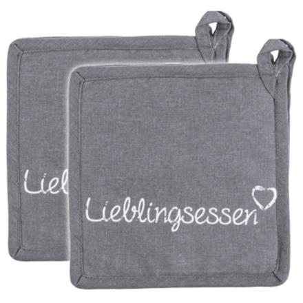 Topflappen Lieblingsessen (2er-Set)