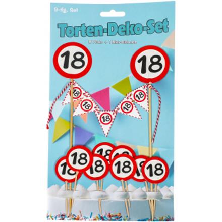Tortendeko 18. Geburtstag
