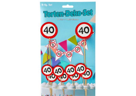 Tortendeko 40. Geburtstag