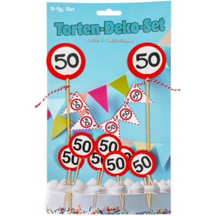 Tortendeko 50. Geburtstag