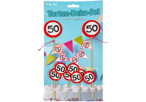 Tortendeko 50. Geburtstag