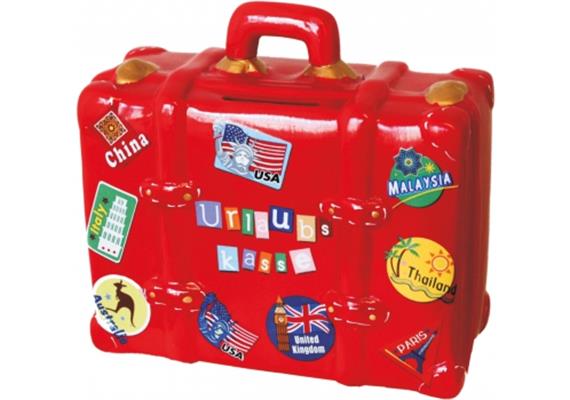 Urlaubskasse rot Koffer