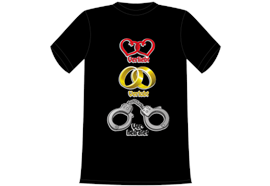Verliebt Verlobt Verheiratet T-Shirt - L