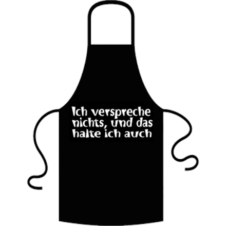 Verspreche nichts Schürze