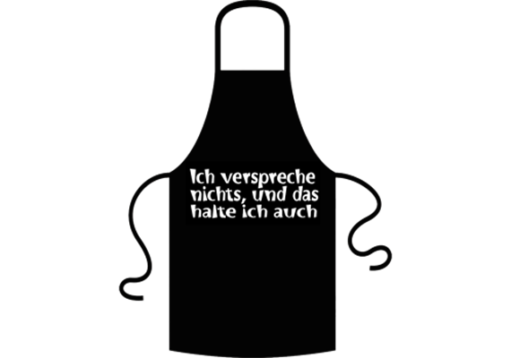 Verspreche nichts Schürze
