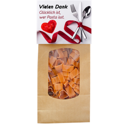 Vielen Dank Herz Pasta