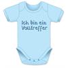 Volltreffer hellblau Body - Grösse 62/68