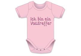 Volltreffer rosa Body - Grösse 74/80