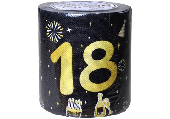 WC-Papier 18. Geburtstag schwarz | Bild 1