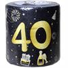WC-Papier 40. Geburtstag schwarz