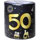WC-Papier 50. Geburtstag schwarz