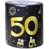 WC-Papier 50. Geburtstag schwarz