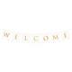 Welcome Banner Girlande weiss