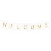 Welcome Banner Girlande weiss