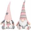 Wichtel rosa/grau (42 cm)