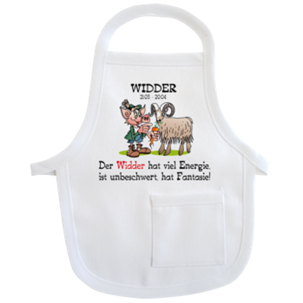 Widder Sternzeichen Mini-Schürze