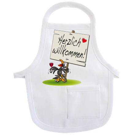 Willkommen Mini-Schürze