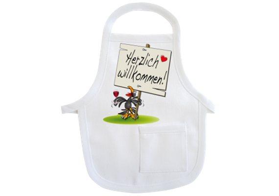 Willkommen Mini-Schürze