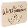 Willkommen Vögel Holzaufsteller (gross)