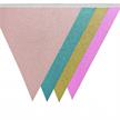 Wimpel Girlande Glitter bunt | Bild 1