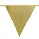 Wimpel Girlande Glitter gold