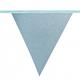 Wimpel Girlande Glitter hellblau