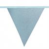 Wimpel Girlande Glitter hellblau