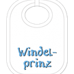 Windelprinz Babylatz - Textilfarbe weiss | Bild 1