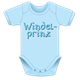 Windelprinz hellblau Body - Grösse 74/80