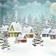Winter Dorf Serviette