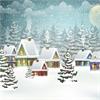 Winter Dorf Serviette