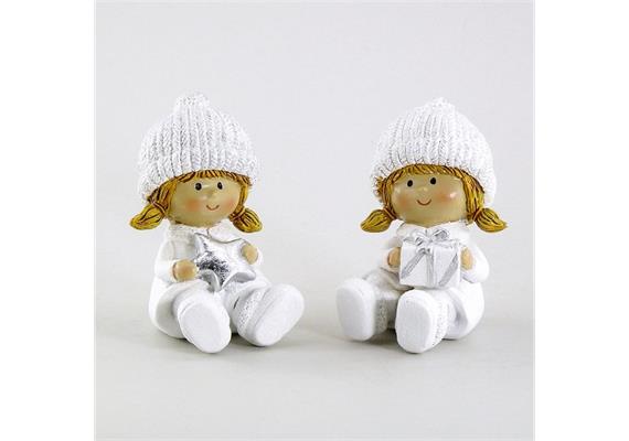 Winterkind sitzend (8 cm)