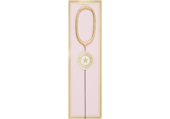 Wunderkerze gold Zahl 0