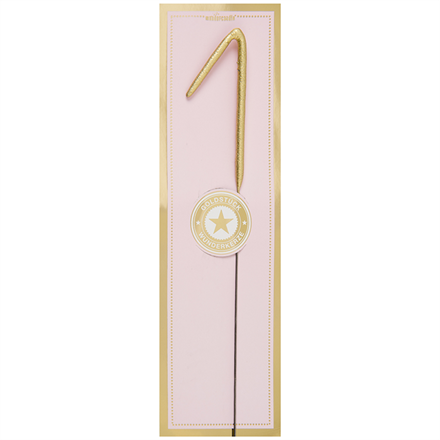 Wunderkerze gold Zahl 1