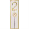 Wunderkerze gold Zahl 2