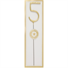 Wunderkerze gold Zahl 5