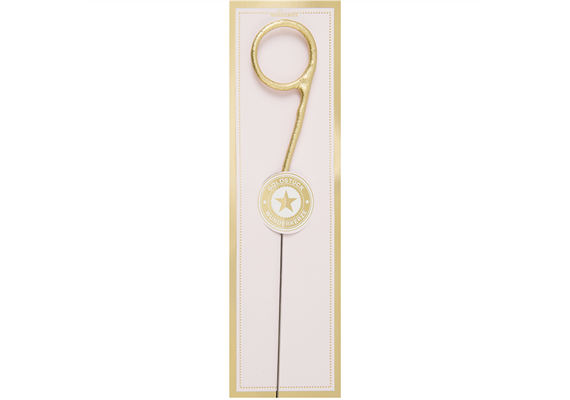Wunderkerze gold Zahl 9