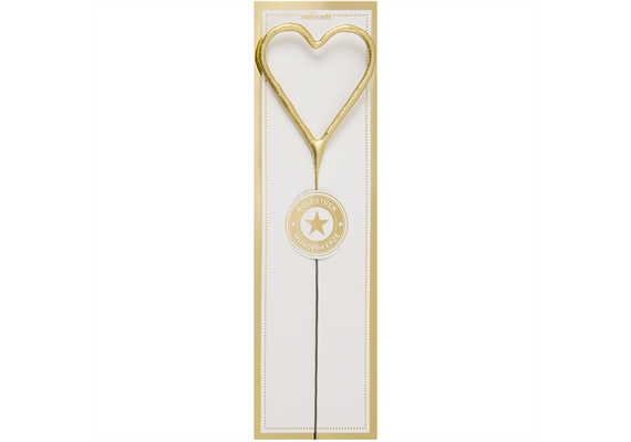 Wunderkerze Herz gold