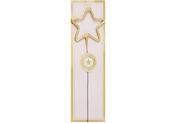 Wunderkerze Stern gold
