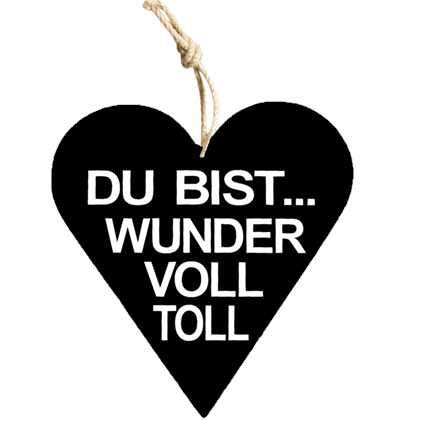 Wundervoll Holzschild schwarz