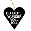 Wundervoll Holzschild schwarz